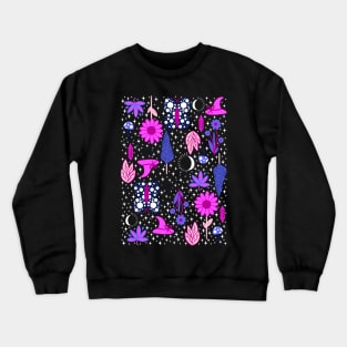 Witchy Pattern Crewneck Sweatshirt